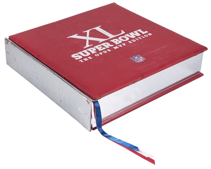 NFL Super Bowl XL: The Opus MVP Limited Edition Hardcover Book Signed By 35 MVPs Including Bart Starr, Joe Namath and Tom Brady (Beckett)